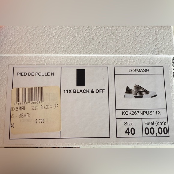 Dior D-Smash Houndstooth Low top Sneakers size 40 - Picture 12 of 12